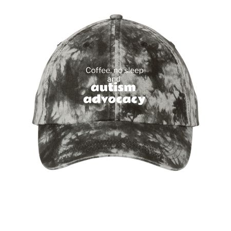 Autism advocacy, a Black Printed Tie Dye Baseball Hat