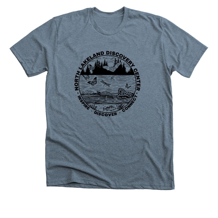 North Lakeland Discovery Center - 2025, a Heather Slate Premium Unisex Tee