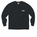 Behold John 1:29 Pocket Tee's, a Black Comfort Colors Long Sleeve Pocket Tee (back-view)