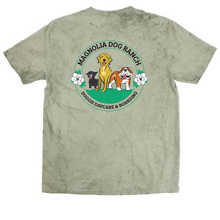 All Bull, No Crap, a Fern Comfort Colors Colorblast Tee (back-view)