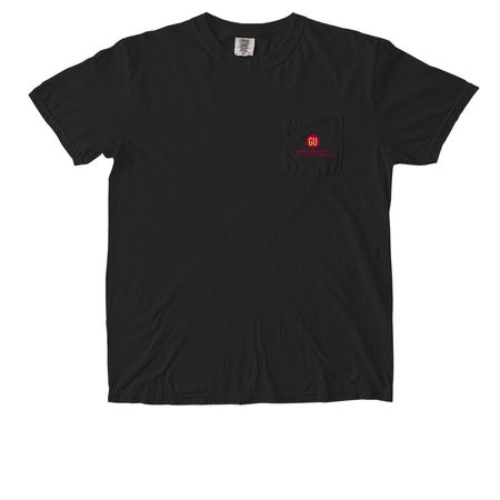Gannon Pocket T-Shirt, a Black Comfort Colors Pocket Tee