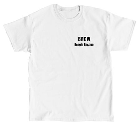 Save a Life - Back Design, a White Classic Unisex Tee (back-view)