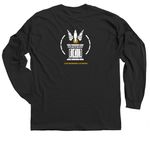 Wearables, Design B, a Black Classic Long Sleeve Tee (back-view)