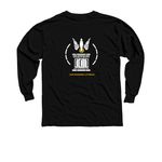 Wearables, Design B, a Black Youth Long Sleeve Tee (back-view)