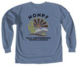Fall Conference 2026, a Blue Jean Comfort Colors Long Sleeve Tee (back-view)