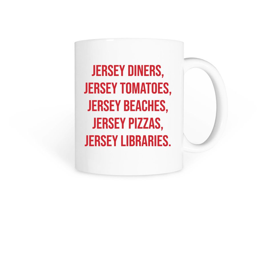 Jersey Libraries, a White Coffee Mug
