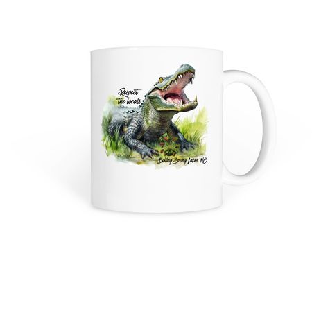 Respect the Locals Mug, a White Coffee Mug