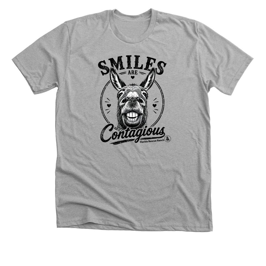 Wear the Smile. Fund their Care., a Athletic Heather Premium Unisex Tee