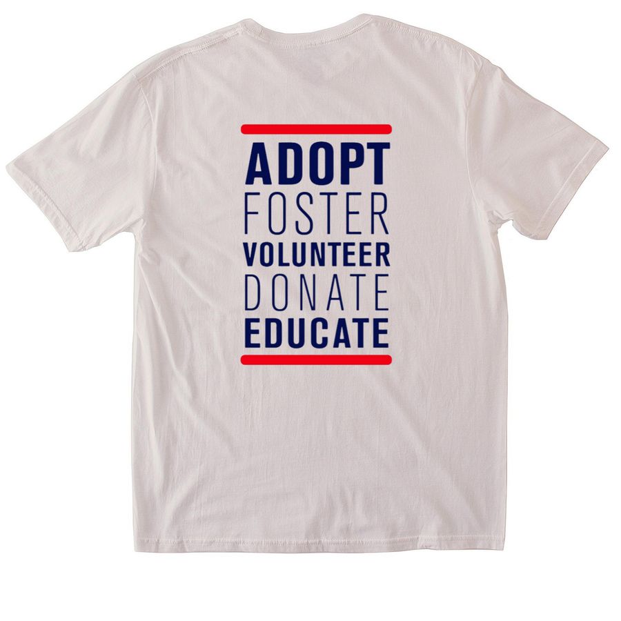 Limited Edition: GMSP Patriotic Logo, a Ice Grey Softstyle Cotton Tee (back-view)