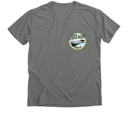 INLET Saved&nbsp;, a Deep Heather Premium V-Neck Tee