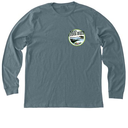 INLET Saved&nbsp;, a Heather Slate Premium Long Sleeve Tee