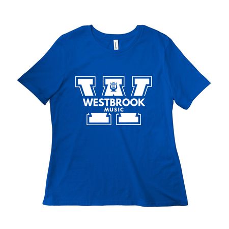 Westbrook Music Tees and Sweatshirts (Blue), a True Royal Women?s Relaxed Cotton Tee