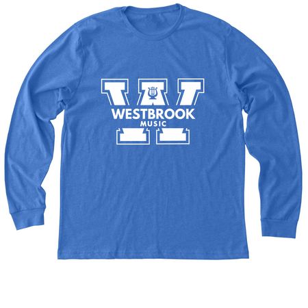 Westbrook Music Tees and Sweatshirts (Blue), a Heather True Royal Premium Long Sleeve Tee