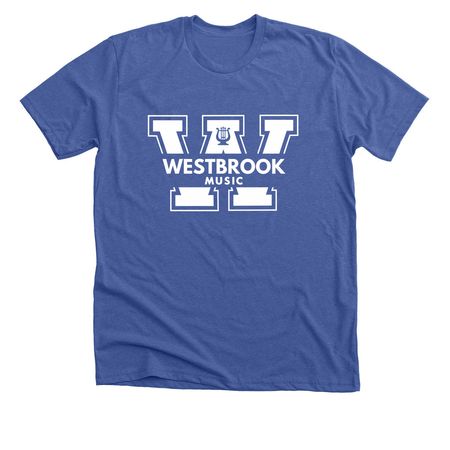 Westbrook Music Tees and Sweatshirts (Blue), a Solid True Royal Premium Unisex Tee