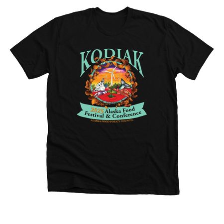 2025 Food Festival & Conference-Dark Colors, a Solid Black Blend Premium Unisex Tee