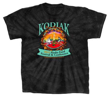 2025 Food Festival & Conference-Dark Colors, a Black Classic Tie Dye Tee