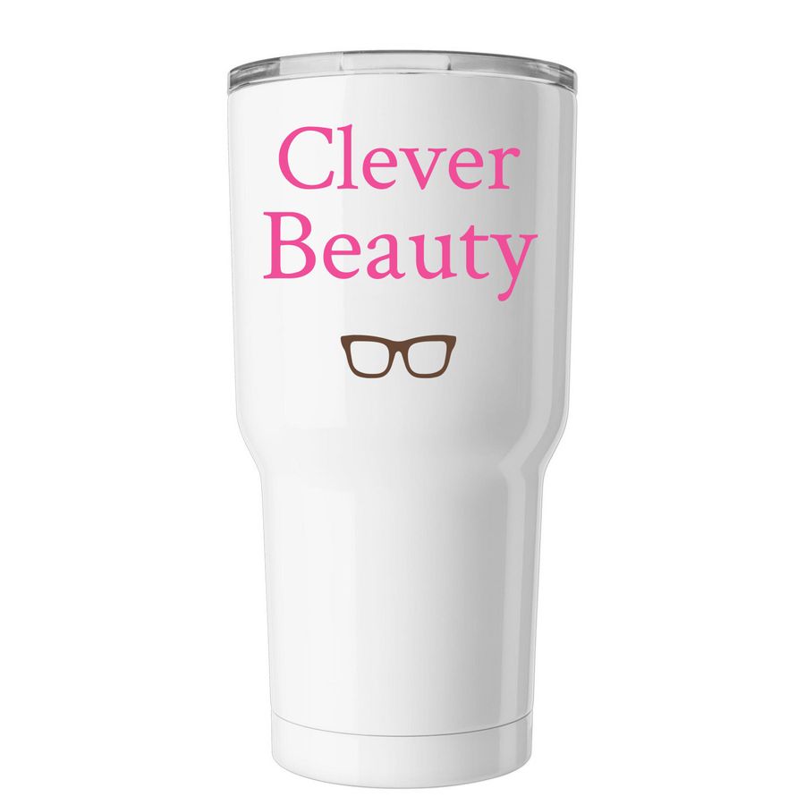 Clever Tumbler, a White Insulated Tumbler
