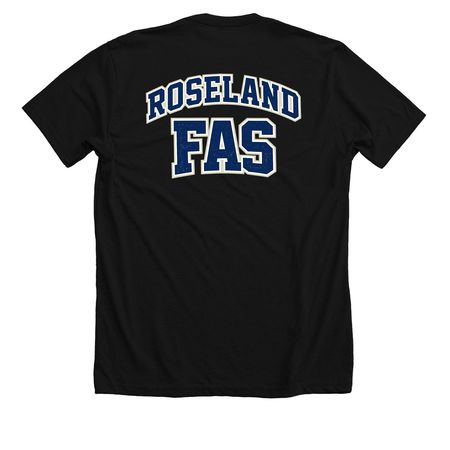 RFAS-2, a Solid Black Blend Premium Unisex Tee (back-view)