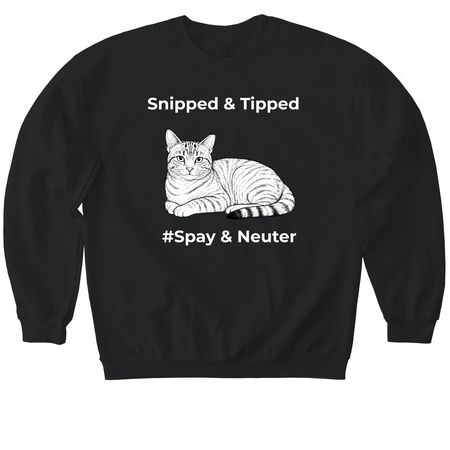 TNVR- FUNDRAISER, a Black Softstyle Crewneck Sweatshirt