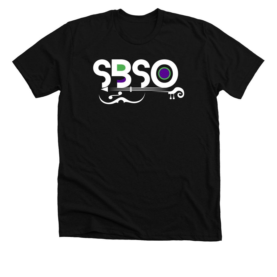 SHEBOP All About That Bass- LIGHT LOGO&nbsp;, a Solid Black Blend Premium Unisex Tee
