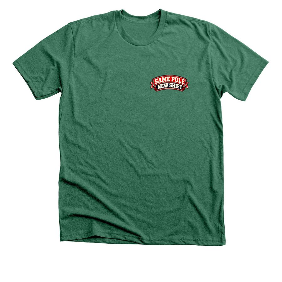 Mac 2?s to Firehouse #2, a Heather Grass Green Premium Unisex Tee
