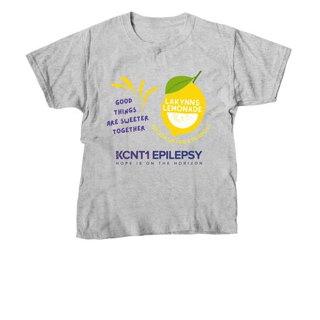 Lakynn?s Lemonade ? KCNT1 Epilepsy Foundation, a Sport Grey Youth Unisex Tee