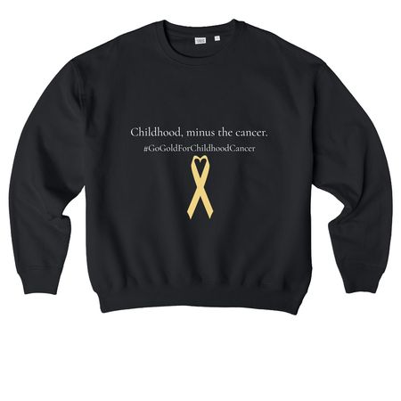 Childhood, minus the cancer, a Black Stanley/Stella Ledger Dry Crewneck Sweatshirt