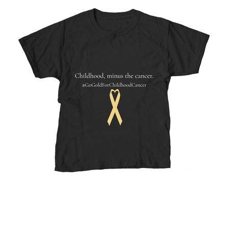 Childhood, minus the cancer, a Black Youth Unisex Tee