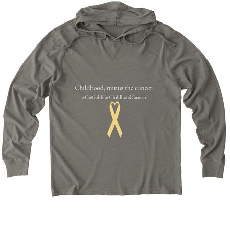 Childhood, minus the cancer, a Driftwood Grey Allmade Organic Cotton Mineral Dye Hoodie Tee