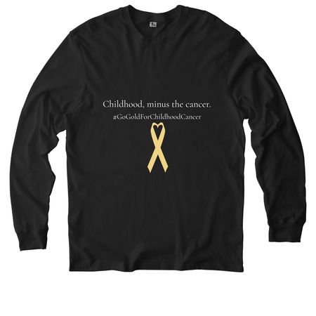 Childhood, minus the cancer, a Deep Black Allmade Organic Cotton Long Sleeve Tee