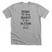 Because No Dog Deserves To Live On A Chain 3, a Athletic Heather Premium Unisex Tee