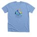 Katie Cats - Sand & Sea Cat Lounge, a Heather Carolina Blue Premium Unisex Tee