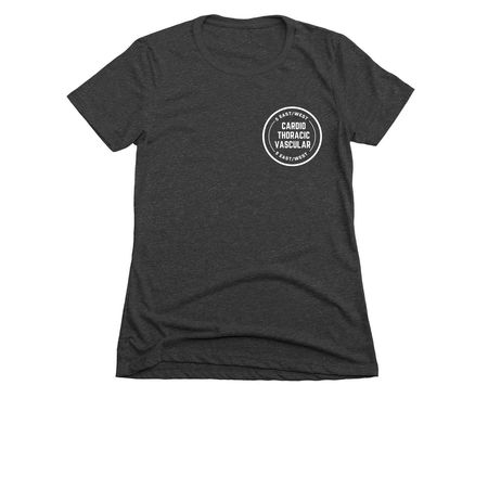 5EW Circle Logo, a Charcoal Women's Slim Fit Tee