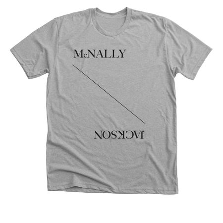 McJ Basic Tee and Sweatshirt, black ink, a Athletic Heather Premium Unisex Tee