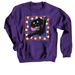 Throw the Ball Labrador Retriever!, a Purple Crewneck Sweatshirt