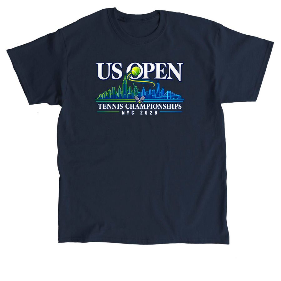 US Open Collection 2026 Fade Skyline T-Shirt, a Navy Classic Unisex Tee