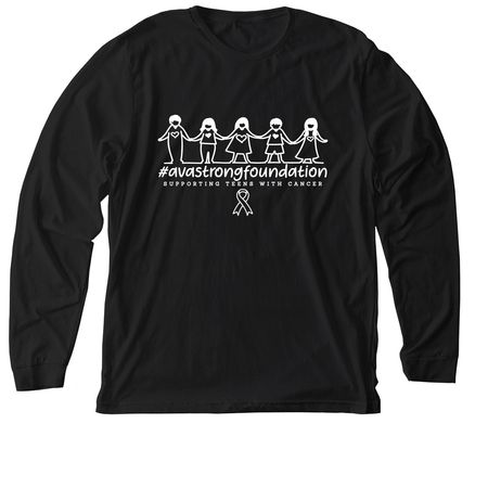 #avastrongfoundation, a Solid Black Blend Premium Long Sleeve Tee