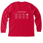 CLYC Power Fleet 2026, a Heather Red Premium Long Sleeve Tee (back-view)