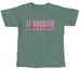 Le Bonheur Overlap Letters, a Light Green Comfort Colors Unisex Tee