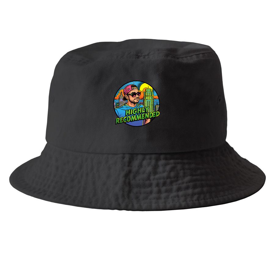 Skye High Bucket Hat, a Black Printed Bucket Hat