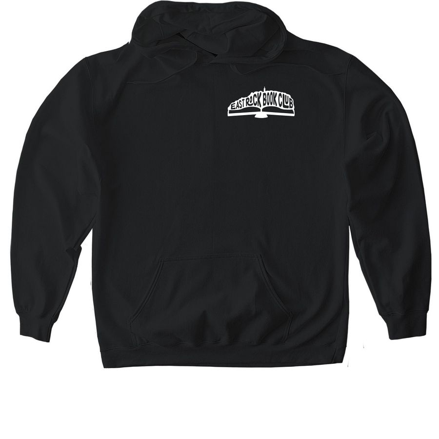 Fall 2026 - Small White Logo, a Black Gildan Softstyle Pullover Hoodie