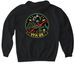 VFA 25 WITH HELMET&nbsp;, a Black Gildan Softstyle Pullover Hoodie (back-view)