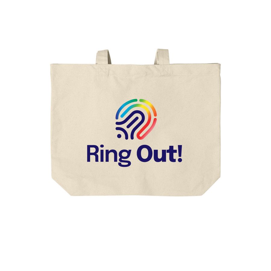 Ring Out Tote, a Natural Cotton Canvas Tote Bag