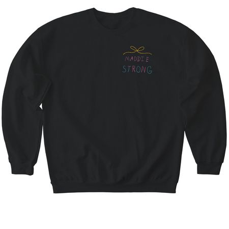 Support Maddie?s Fight!, a Black Softstyle Crewneck Sweatshirt