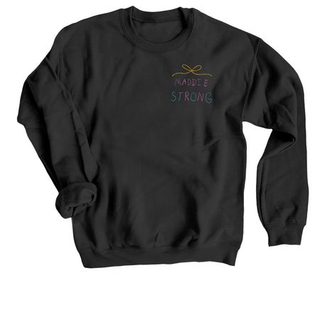Support Maddie?s Fight!, a Black Crewneck Sweatshirt