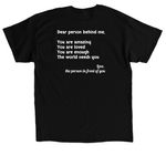2026 Boogie tee&nbsp;, a Black Classic Unisex Tee (back-view)