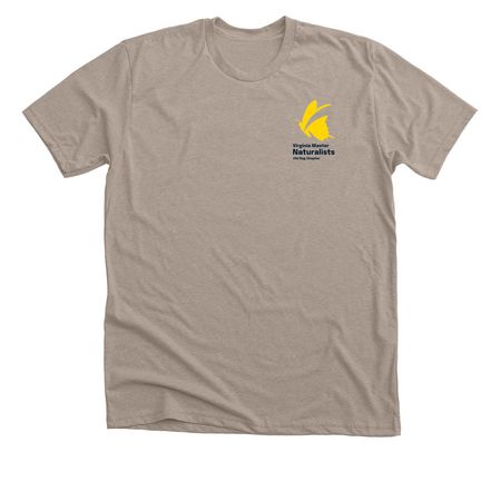 Small Logo, a Heather Stone Premium Unisex Tee