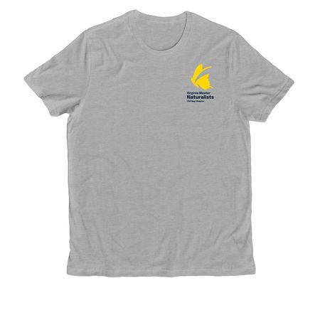 Small Logo, a Granite Grey Heather Allmade Organic Cotton Unisex Tee