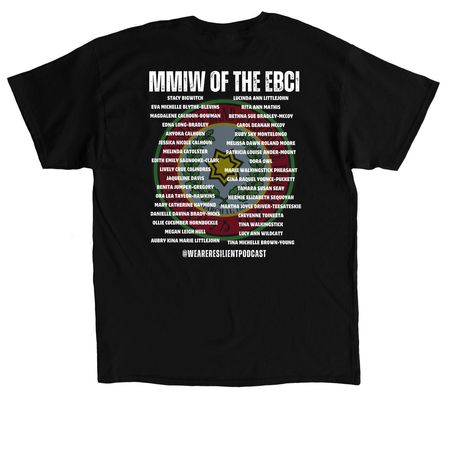 MMIW Day of Awareness T-shirt&nbsp;, a Black Classic Unisex Tee (back-view)