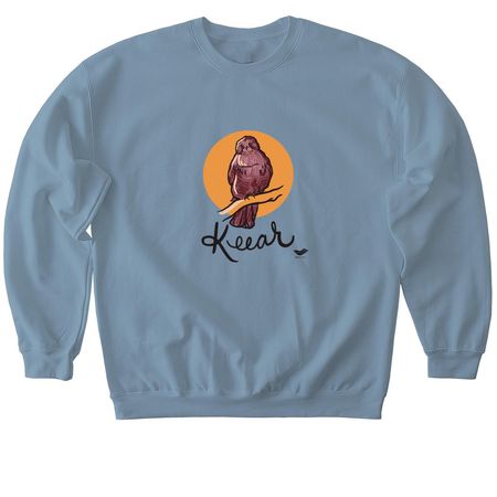 Team Keear!, a Stone Blue Softstyle Crewneck Sweatshirt